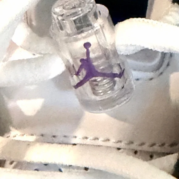 Jordan B'Loyal White and Purple Sneakers - Picture 4 of 16